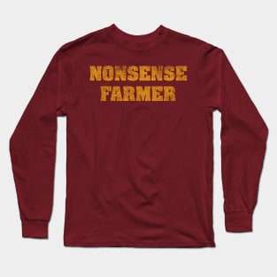 NONSENSE FARMER (mustard text) Long Sleeve T-Shirt